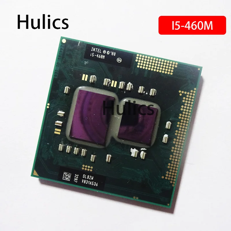 Hulics б/у процессор Intel Core I5-460M I5 460M SLBZW 2,5 ГГц двухъядерный четырехпоточный ЦПУ процессор 3 Вт 35 Вт Разъем G1 / RPGA988A