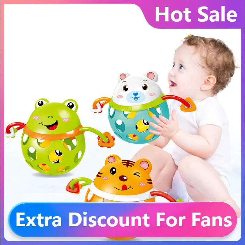 

Fashion New Baby Rattles Toy Cars Soft Plastic Baby Teether Hand Grasping Ball Toys Rattle Early Educational Hand Bell Baby Toys