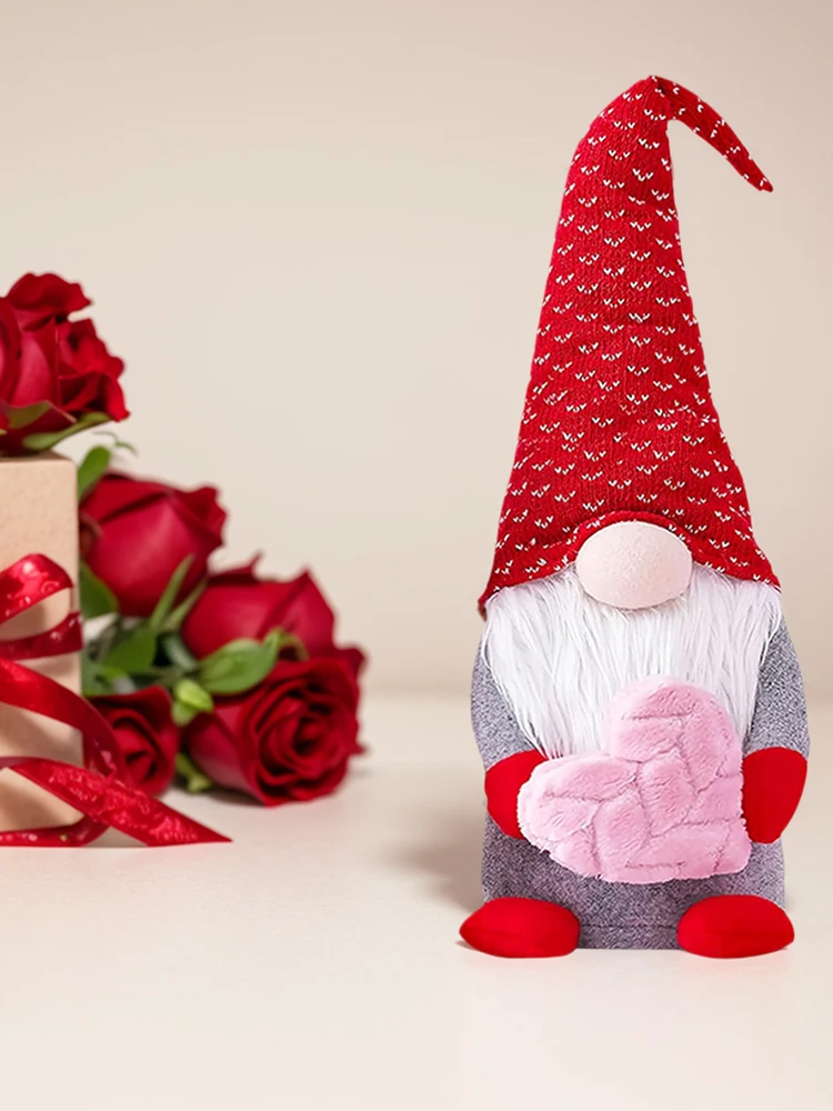 Гном конверт сердце любовь безликая кукла эльф настольная стоячая игрушка