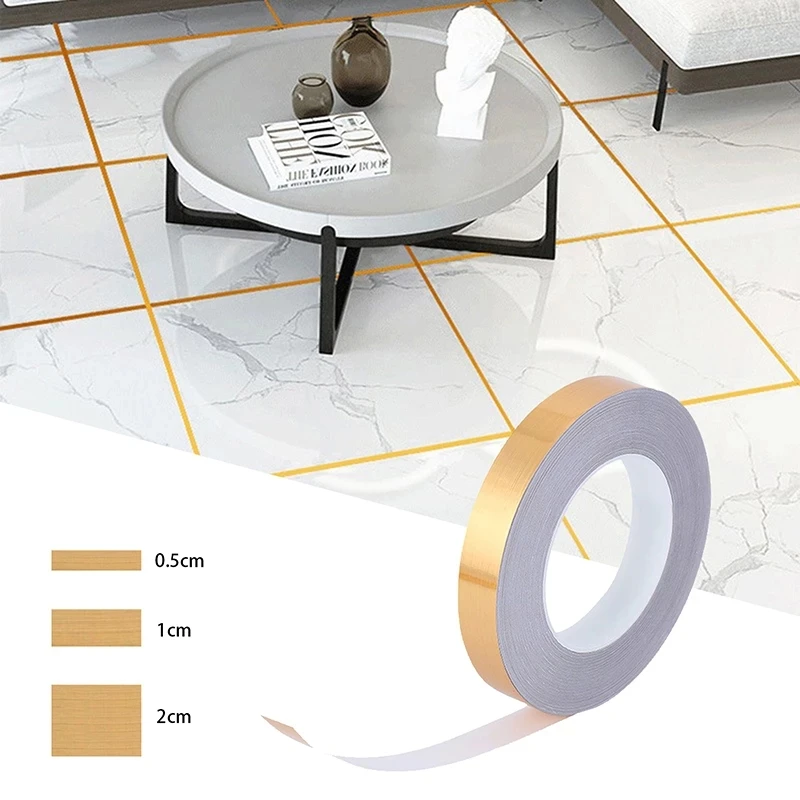 

Золотая самоклеящаяся клейкая лента для плитки, 50 м