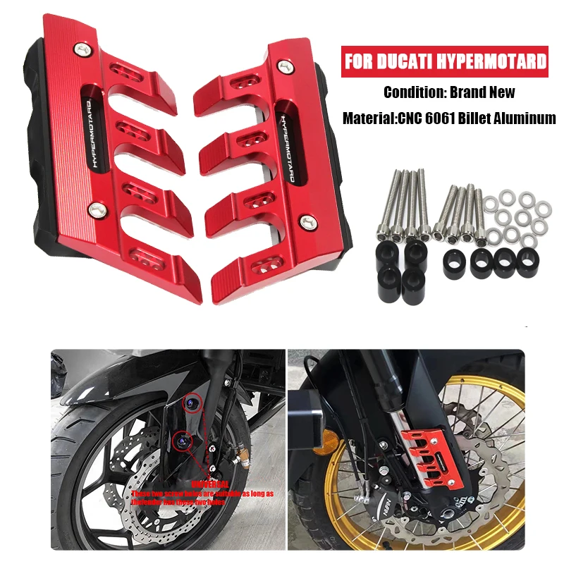 

For Ducati HYPERMOTARD 950 939 821 796 1100 EVO (SP)Motorcycle CNC Accessories Mudguard Side Protection Front Fender Slider