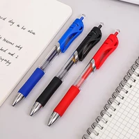2 pcsset bullet pressing pen student exam press gel pen learning office stationery signature ball pen black