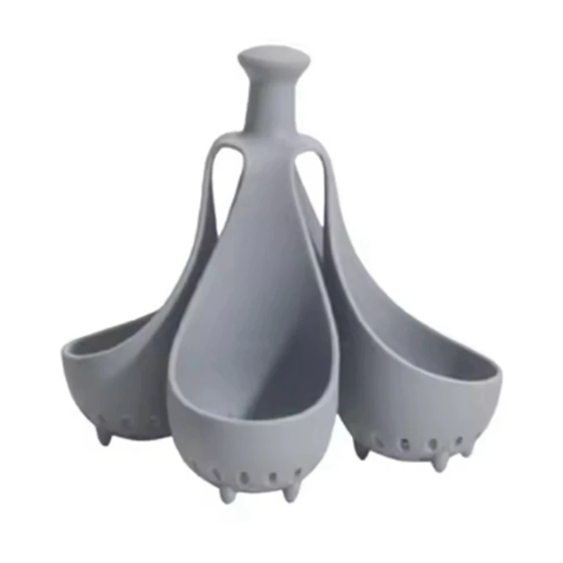 Boiled Egg Holder Silicone Handle Cooker Steamer Tray With Anti-Scald For Cooking Steamed