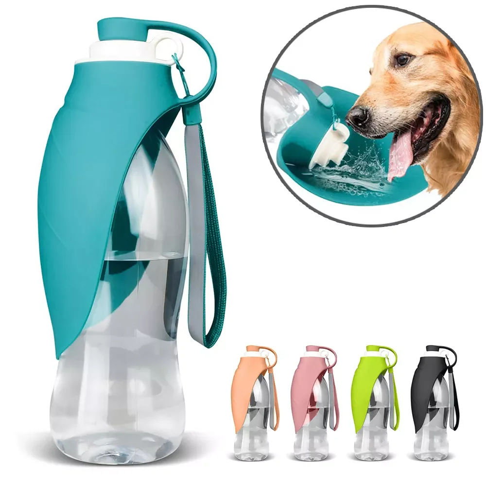 

580ml Portable Dog Water Dispenser Sport Dog Water Bottle Cat Feeding Drinking Cup Outdoor Travel Dog Water Bowl Dog Stuff