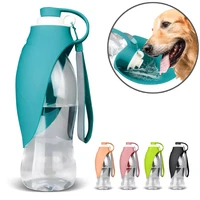 580ml portable dog water dispenser sport dog water bottle cat feeding drinking cup outdoor travel dog water bowl dog stuff