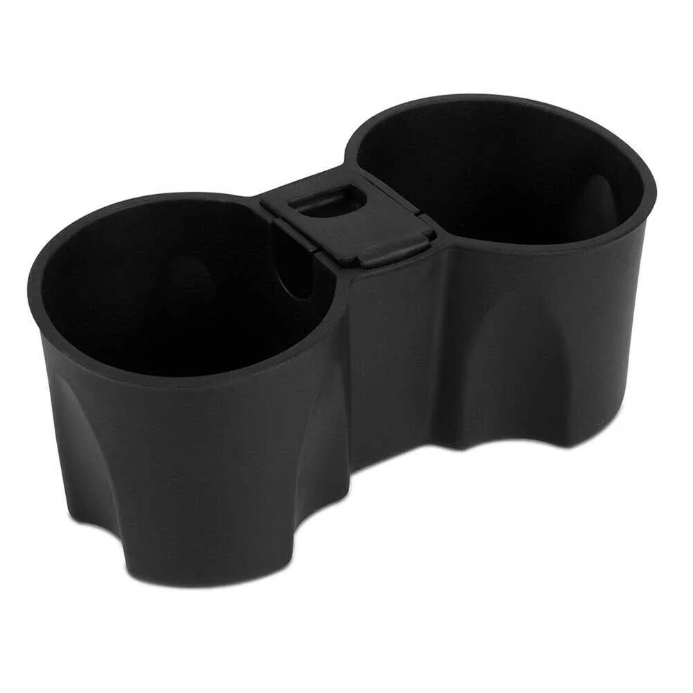 

1pc Black Center Console Cup Holder Insert 17.9*8.4*7.1cm Beverage Shelf For Tesla Model 3Y 2021 Decorative Rack Car Accessories