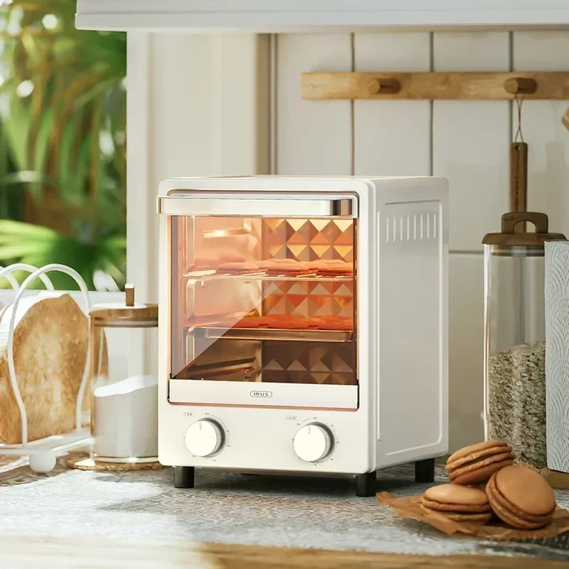 220V Bring Retro Style Into Your Kitchen with IRUS Electric Oven - Multi-functional 12L Baking Toaster