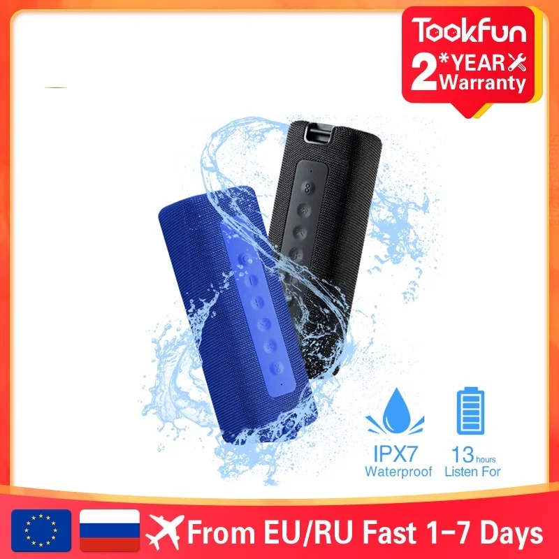 

Global Version Portable Bluetooth Speaker 16W Bluetooth 5.0 IPX7 Waterproof High-Quality True Wireless Stereo Bar Sound