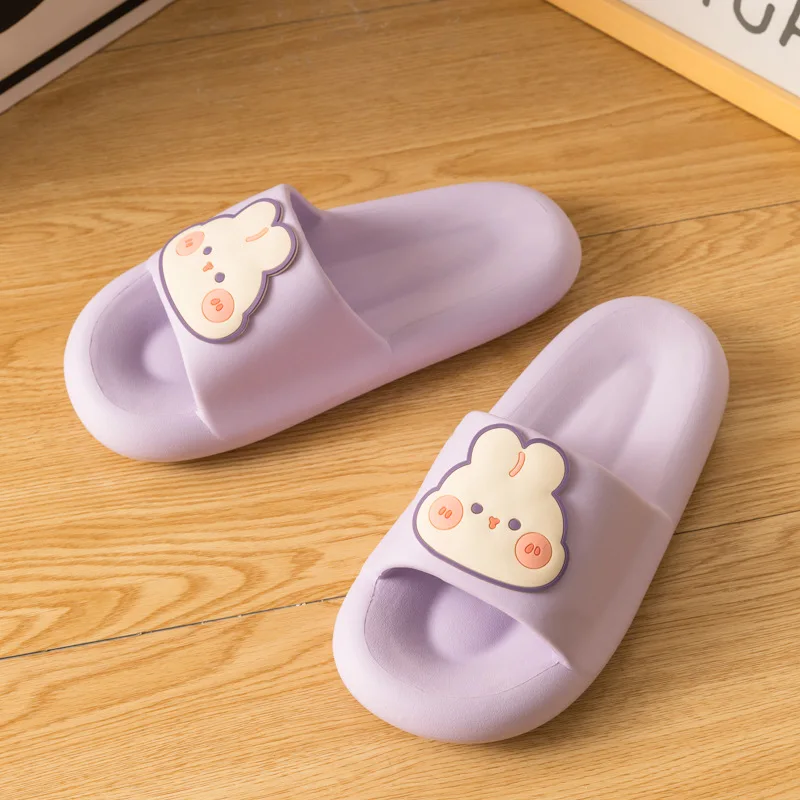 Cartoon Cute Rabbit Slippers Women's Indoor Bathroom Anti-skid and Wear-resistant Shoes Women Slipper Women Slippers House