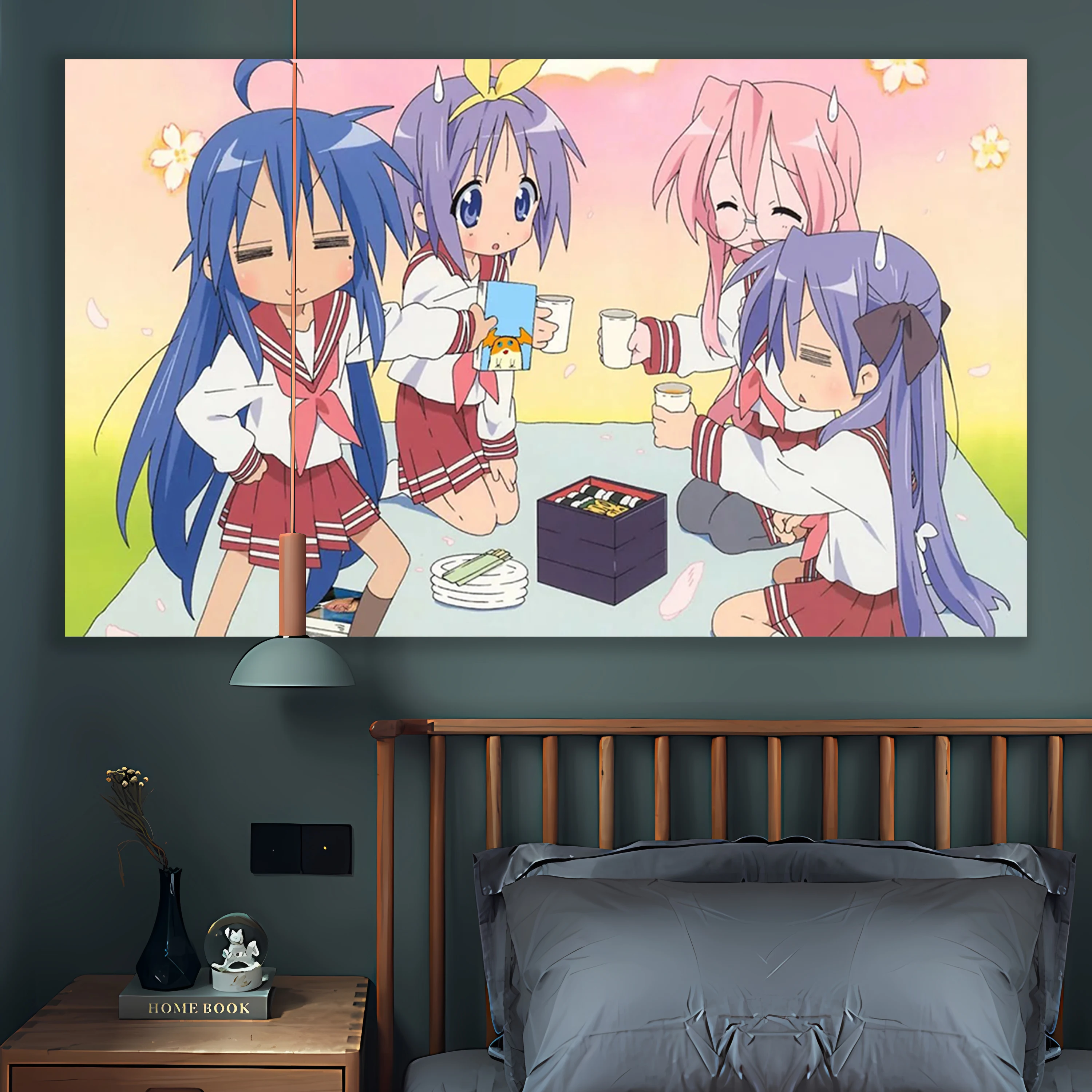 Kawaii аниме гобелены Счастливая звезда Izumi Konata японский домашний декор настенные