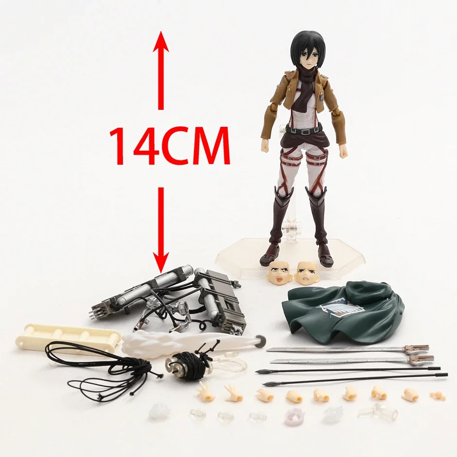 Фото Figma 207 Эрен Jaeger 203 Mikasa Ackerman 213 Levi экшн-фигурка из ПВХ Коллекционная модель искусственных предметов в подарок №3