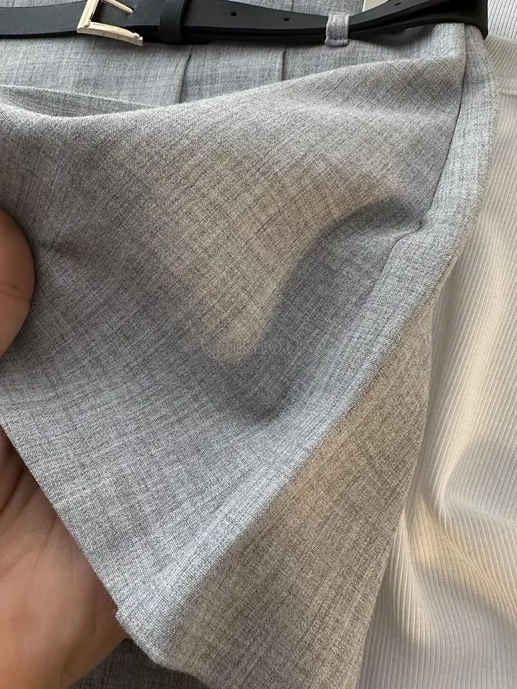 Летняя женская модная плиссированная юбка Garaouy Y2k с высокой талией брюки женские