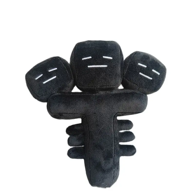 

25CM Game Black Plush Stuffed Toy Cartoon Peluche Doll Stuffed Soft Toy Birthday Gift For Children