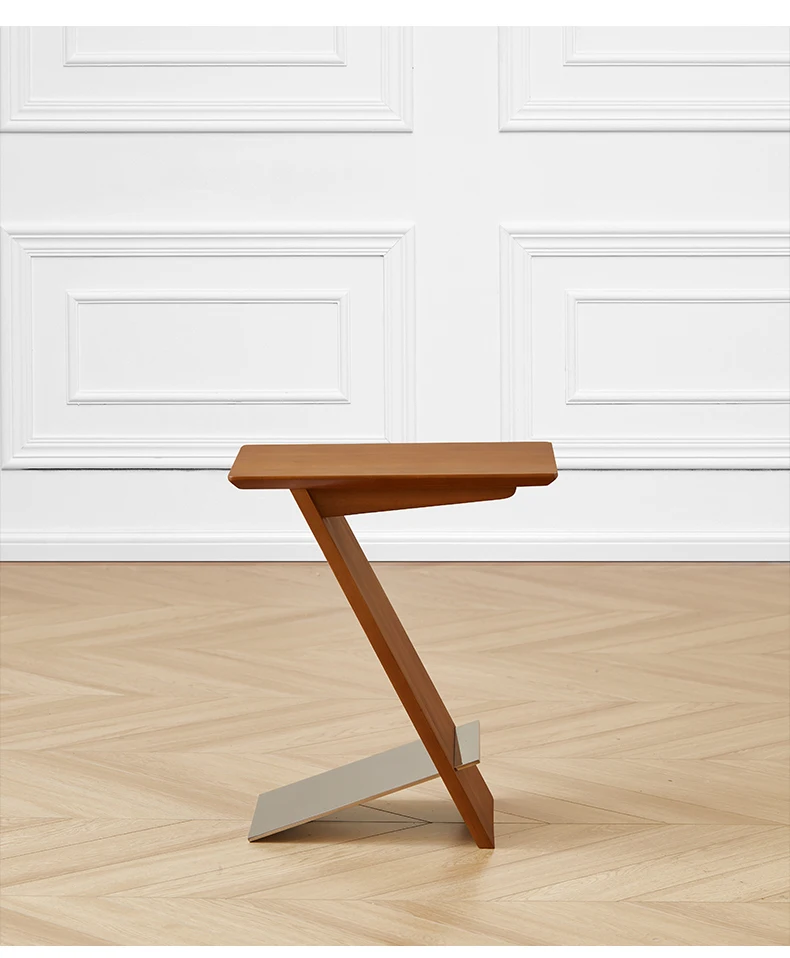 

Nordic solid wood edge several simple racks small apartment living room sofa edge cabinet coffee table