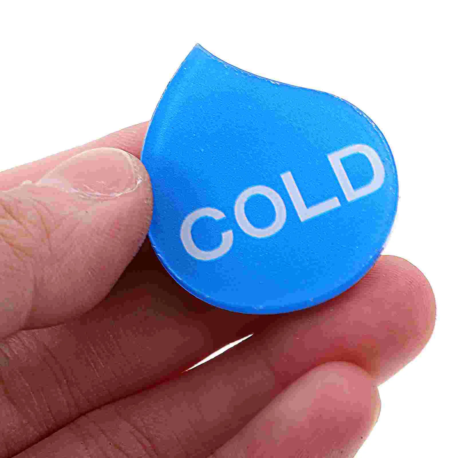 8 пар наклеек для горячей и холодной воды наклейки с каплей школьный круглый знак