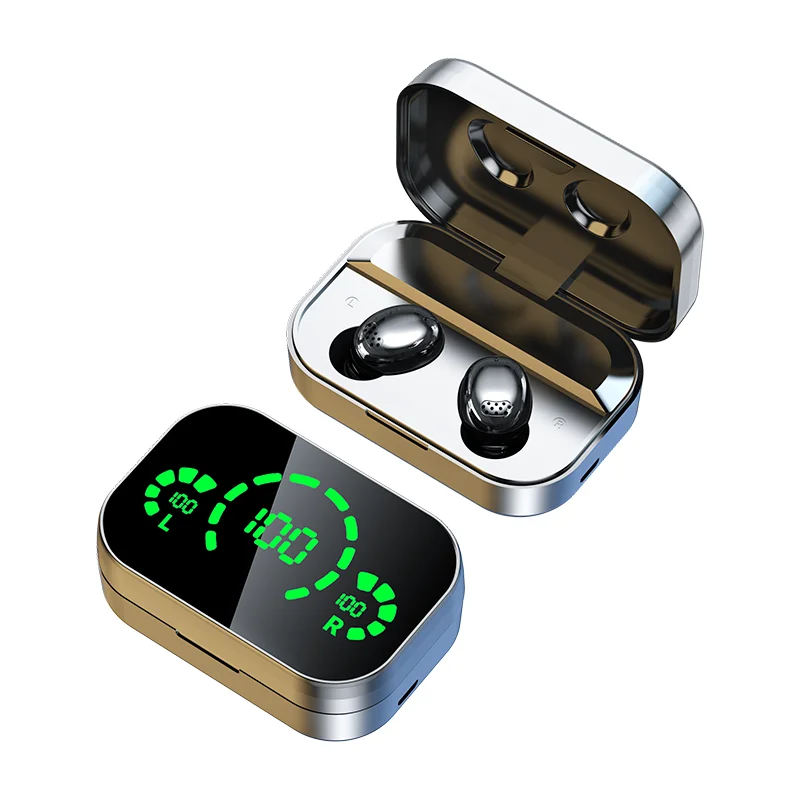 

Noise Reduction Tws Earphone Intelligent Digital Display Sports Headphones Large Screen Touch Control Wireless Headset
