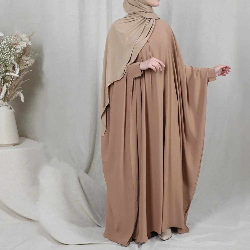 

Ramadan Khimar Jilbab Prayer Garment Loose Maxi Dress Muslim Women Turkey Dubai Islam Eid Kaftan Arab Robe Gown Modest Clothing