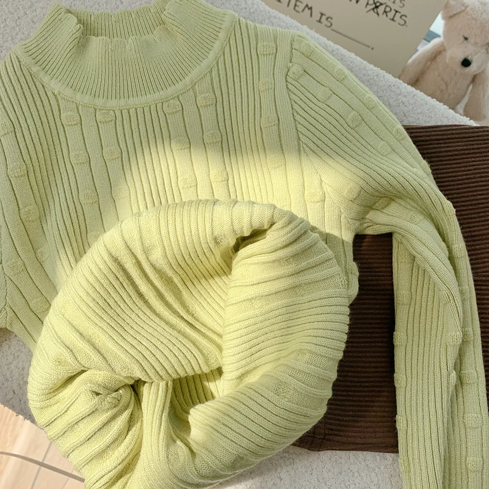 

Детская зимняя трикотажная водолазка с длинным рукавом