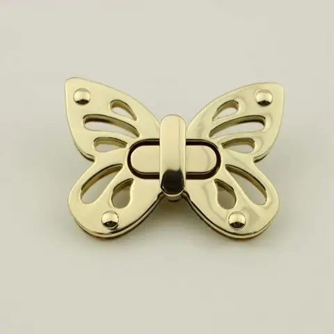 Пряжка-бабочка металлическая цинковый сплав