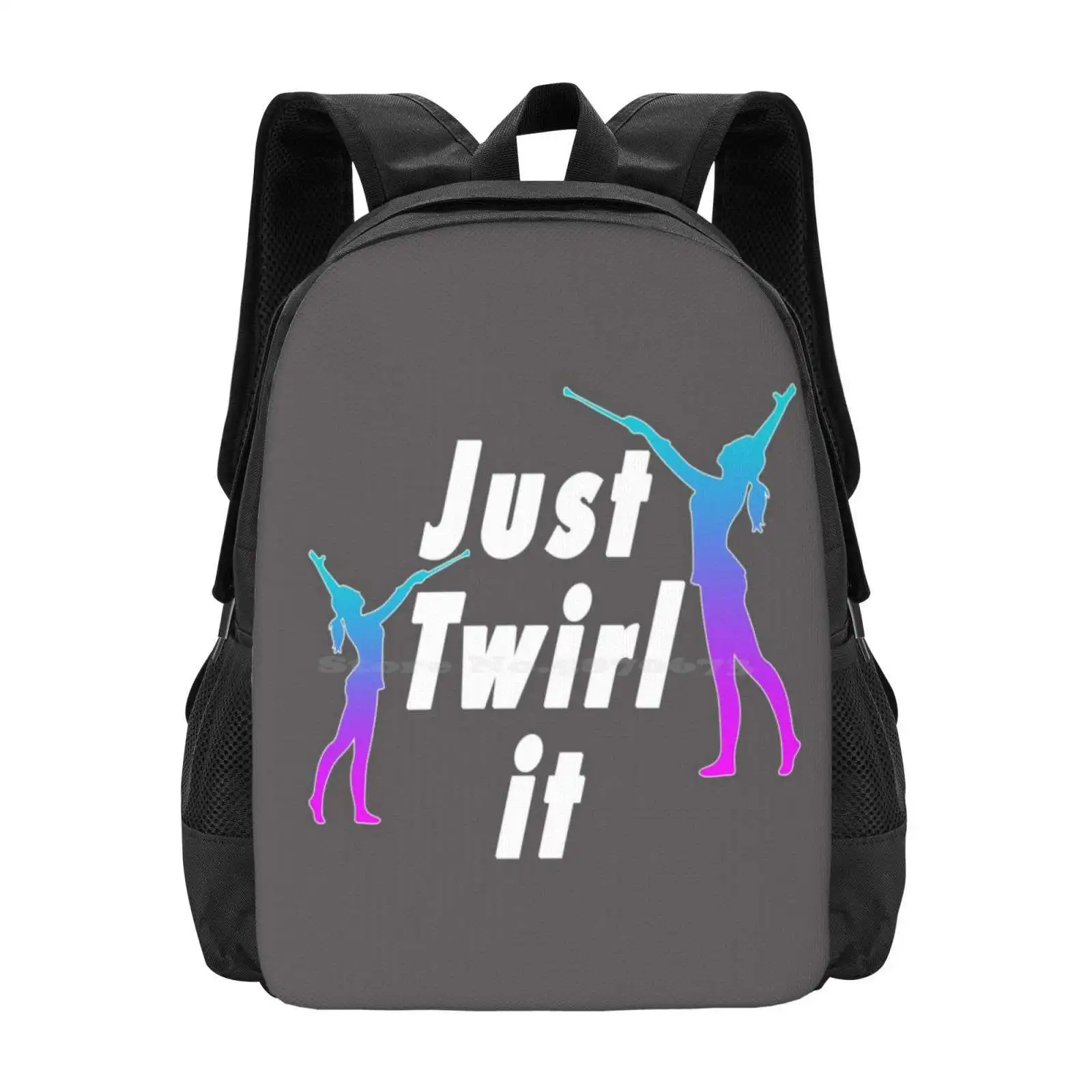 

Top Fun Baton Twirling Just Twirl It Gift Design Teen College Student Backpack Pattern Design Bags Baton Twirling Club Baton