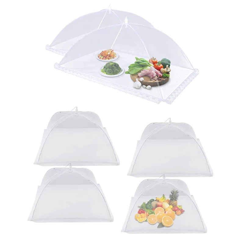 Складная Сетчатая Крышка Для Еды Белая Квадратная Палатка Риса И Овощей