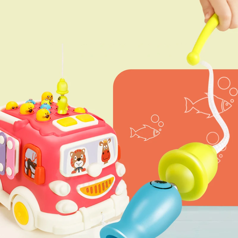 Детские музыкальные игрушки Веселый музыкальный автобус детский ксилофон игра