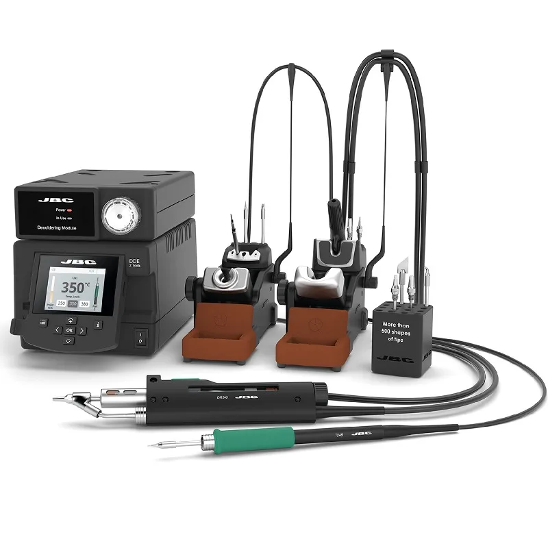 Оригинальная паяльная станция JBC DDSE-2QD 2-Tool 230 В с электродвигателем высокоточное