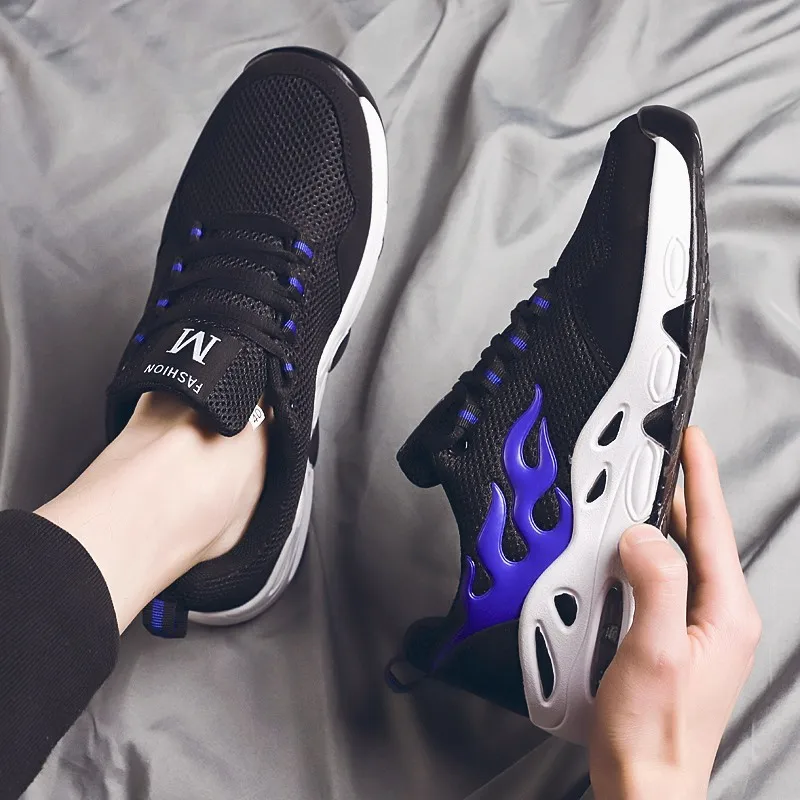 

Spring Summer Men's Casual Shoes Breathable Mesh Air Cushion Sneakers Outdoor Walking Shoes Fashion Youth Male Footwear