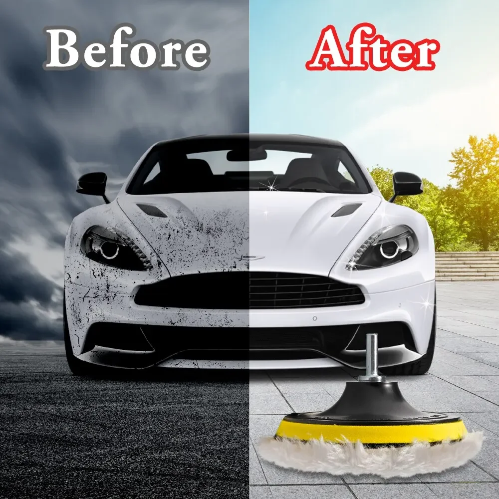 Набор полировальных насадок комплект из губки для полировки автомобиля 3 дюйма 5