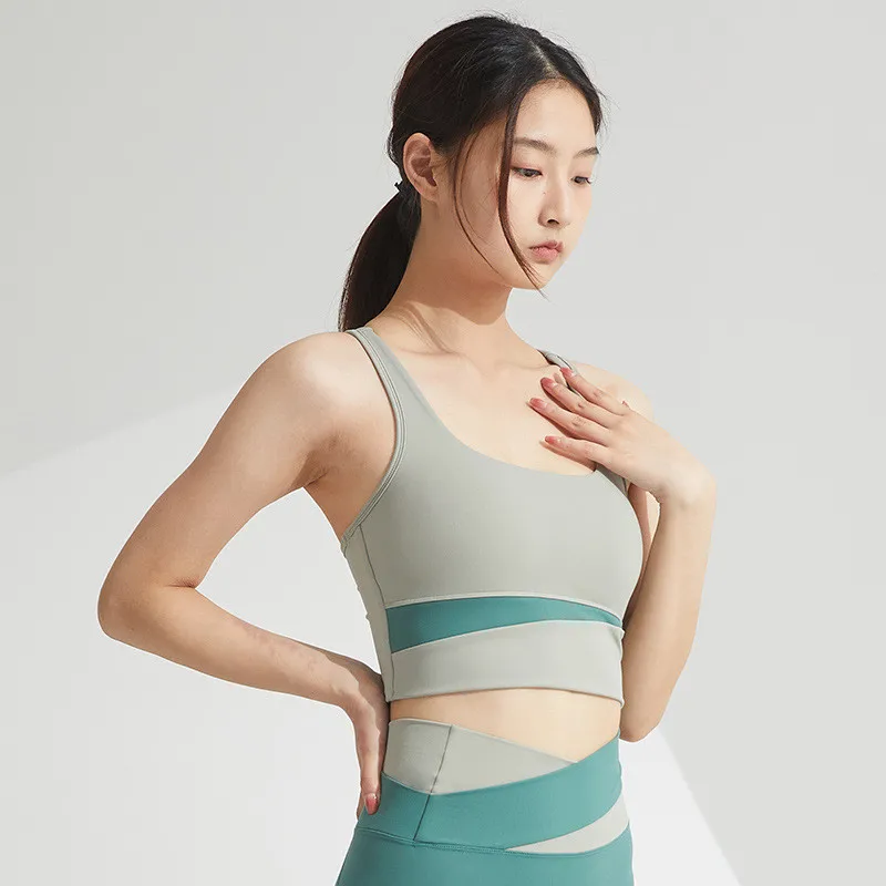 

Women Sports Bras Yoga Vest with Chest Pad Running T-Shirts Breathable Gym Fitness Tank Top Training Workout Clothes
