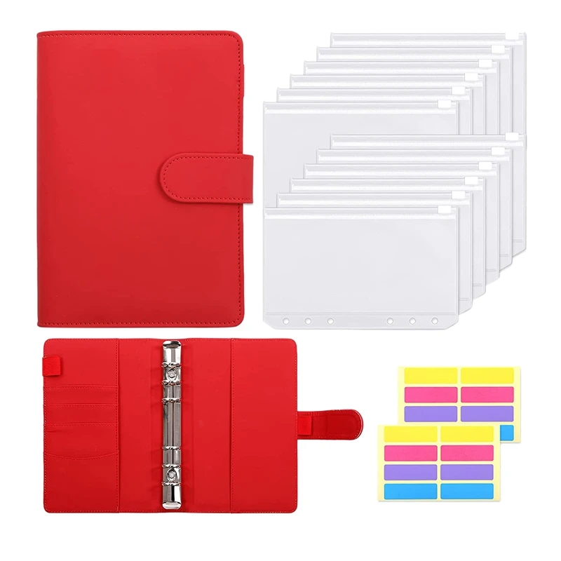 

Budgeting Cash Envelope, 15 Pcs Budget Binders Set, with Cash Envelope, A6 Binder, for Saving Money Envelope Storage Bag