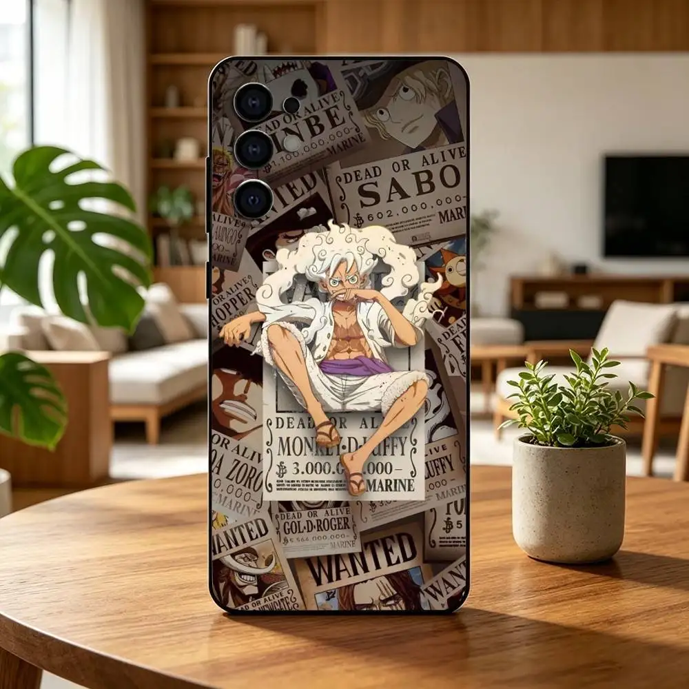 Фото Чехол для телефона One Piece Luffy Gear 5, аниме, черный, силиконовый, мягкий, для Samsung S25, S24, S21, S22, S23, S30, Ultra, S20, Plus, Fe, Lite №5
