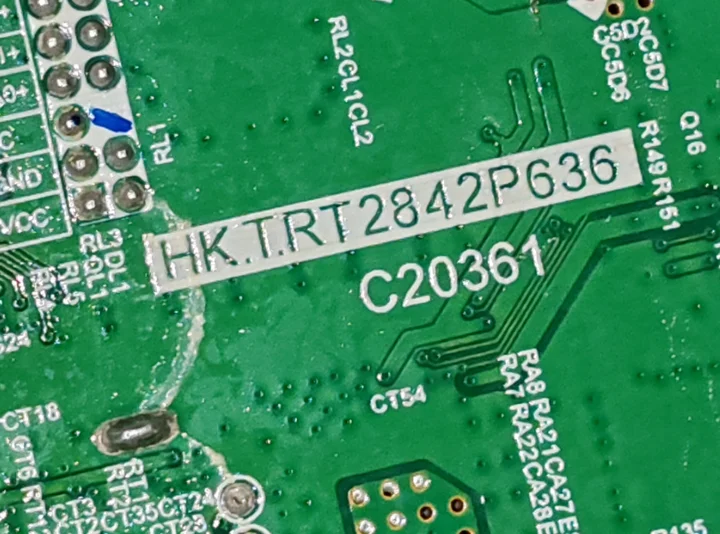 Фото VSM.TR2001.ATV2K HK.T, RT2842P636 Android 9.0 3-в-1 Wi-Fi сетевая ТВ-плата для 1920X1080 58-72В 600мА №1
