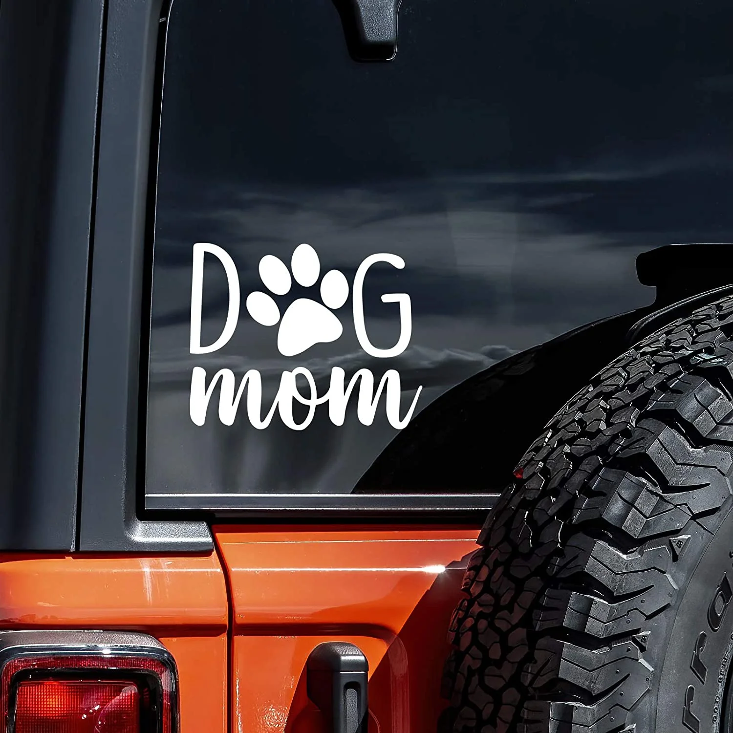

Vool Dog Mom Car Decal 4" Puppy Bumper Sticker for Your