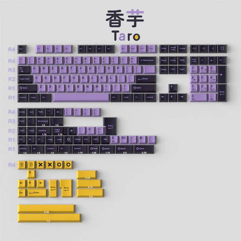 

Колпачки для ключей GMK, Оливия Арктическая Мерлин джамон Аэро Марс зеленая тяжелая промышленность Shoko ABS, колпачки для ключей вишневого проф...