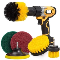 drill brush car wheel set power scrubber cleaning electric scrubb pad 6 pcsset