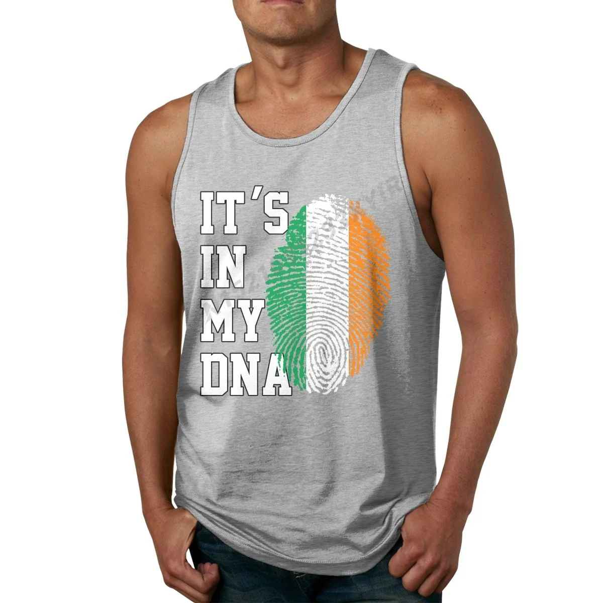

Летняя мужская майка с надписью It's IN MY DNA, Флаг Ирландии, фанаты иришмана, мужская рубашка без рукавов в стиле хип-хоп