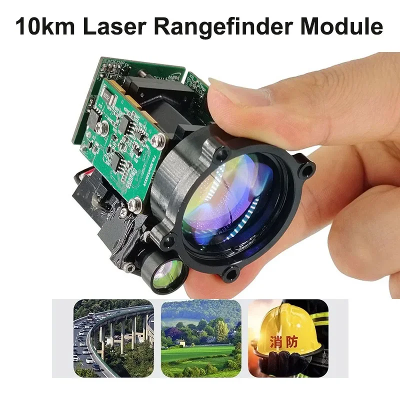 Лазерный дальномер OEM 1535 нм 10 км RS422 инфракрасный сенсорный модуль ИК-приемник 0 5