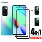 Защитное стекло для Xiaomi Redmi 10, 2 шт., Защита экрана для Redmi 10 Prime, пленка для камеры для Redmi 9 9a 9c 9t, стекло с полным покрытием