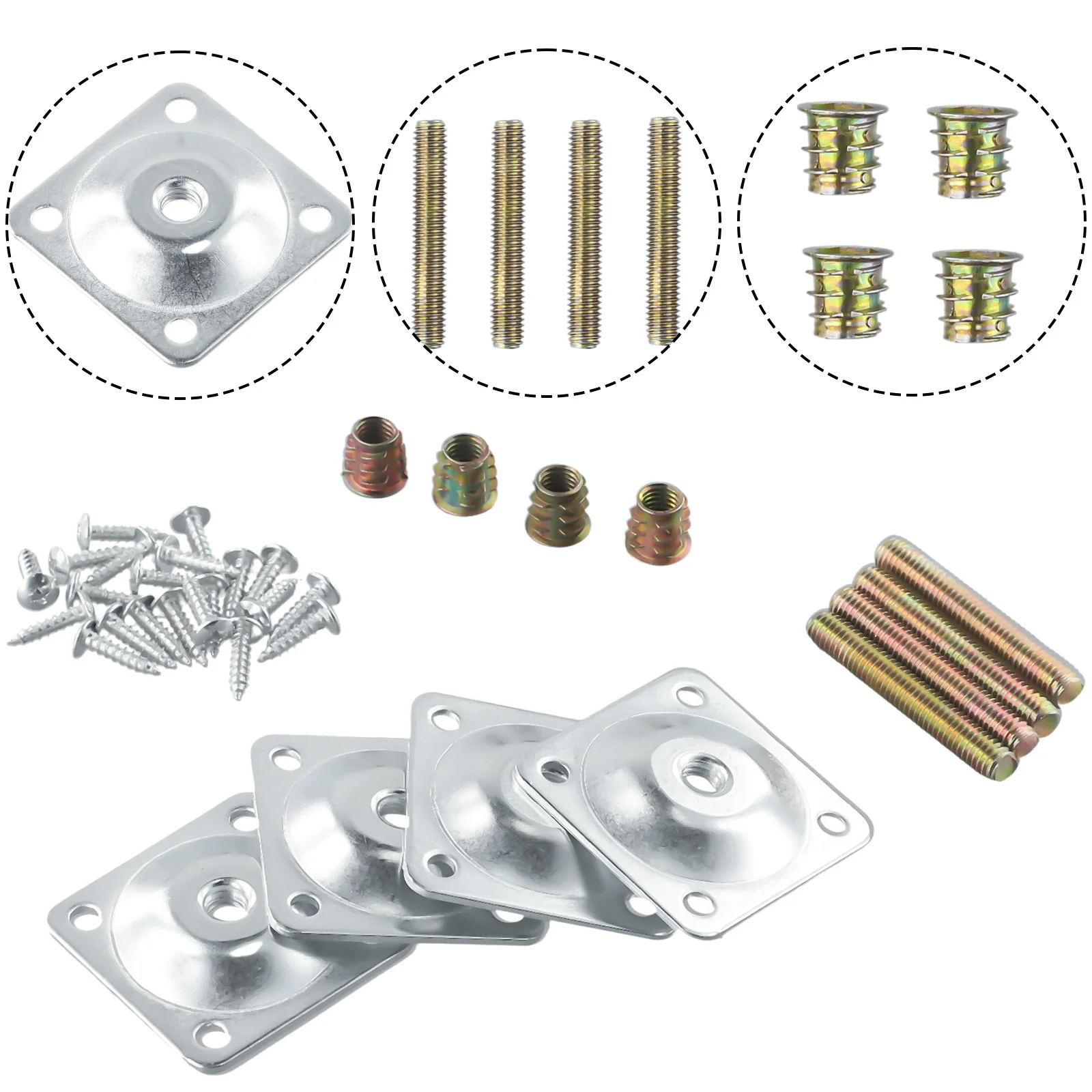 Детали мебели набор крепежных монтажных пластин бытовые монтажные пластины для