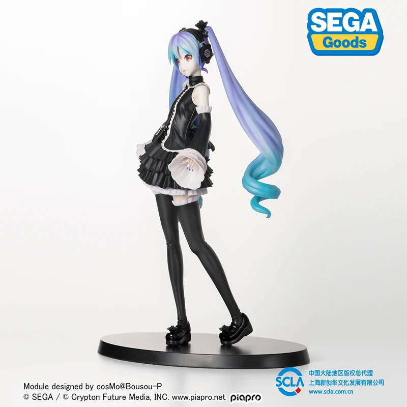 Оригинальная фигурка Sega Hatsune Miku Vocaloid Кукольное платье 22 см аниме из ПВХ