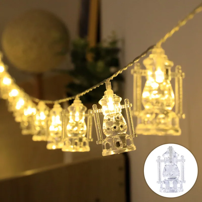 

LED Muslim Lights Castle Hanging Pendant Ramadan Decoration 2023 EID Mubarak Decor for Home Islam Party Supplies EID Kareem