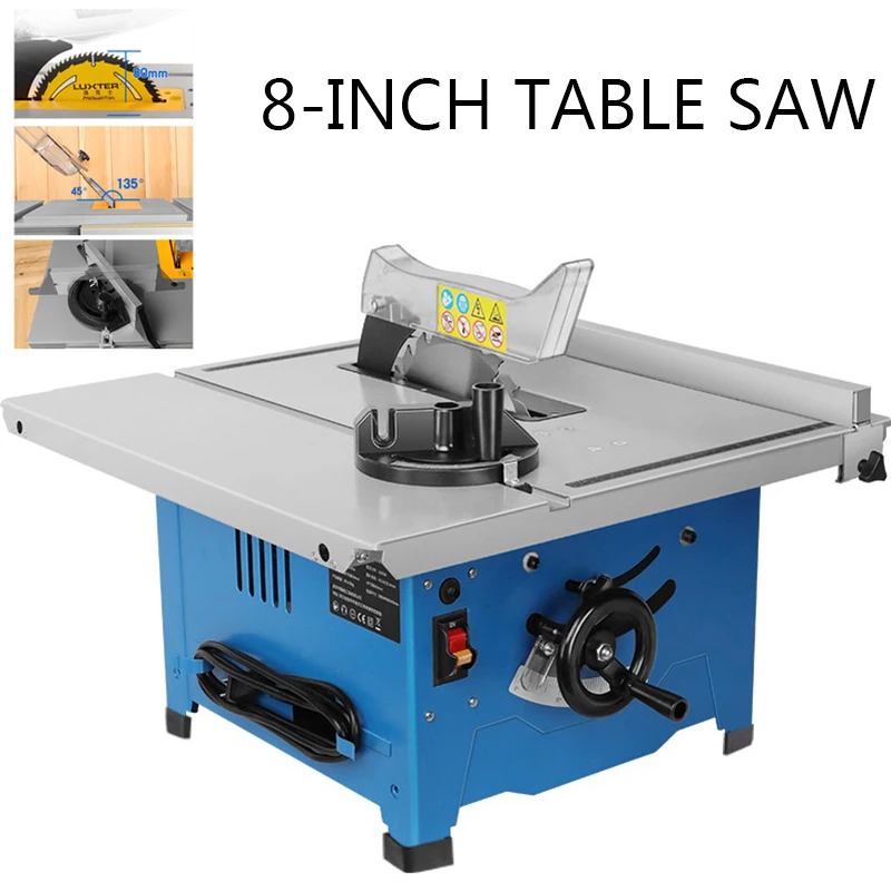 

8 Inch Wood Circular Saw 1800W Woodworking Dust-Proof Electric Cutting Tool Multi-Function Precision Table Saw M1YD-HK-210B