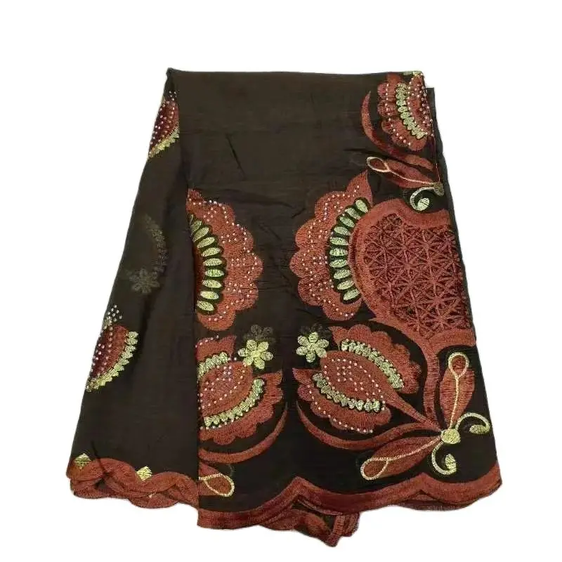2023 Latest African Women High Quality muslim shawls scarf big size 240*110 heavy design dubai hijab shawls african embroidery