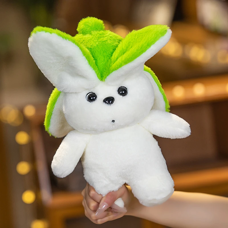 

30cm Funny Banana Dog Doll Plush Toy Stuffed Soft Cute Puppy Pressing the Foot Can Make the Ears Stand Up Toys for Kids Girls