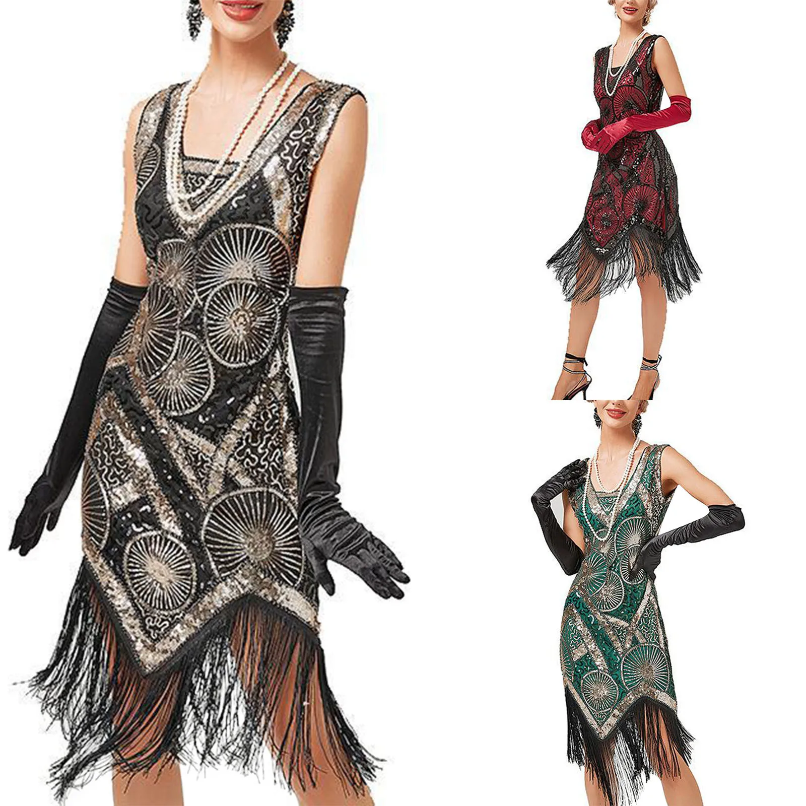 

Женская одежда, женское Привлекательное платье, модное шикарное однотонное платье с блестками и бахромой, женская летняя одежда для отпуска, платья