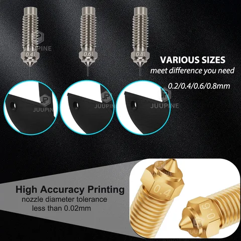 markii Elegoo Neptune 4 Max Nozzle ze stali hartowane Upgraded 0.2 0.4 0.6 0.8 Neptune 4 Plus Kit Nozzle High Speed Nozzles Najwyższa jakość