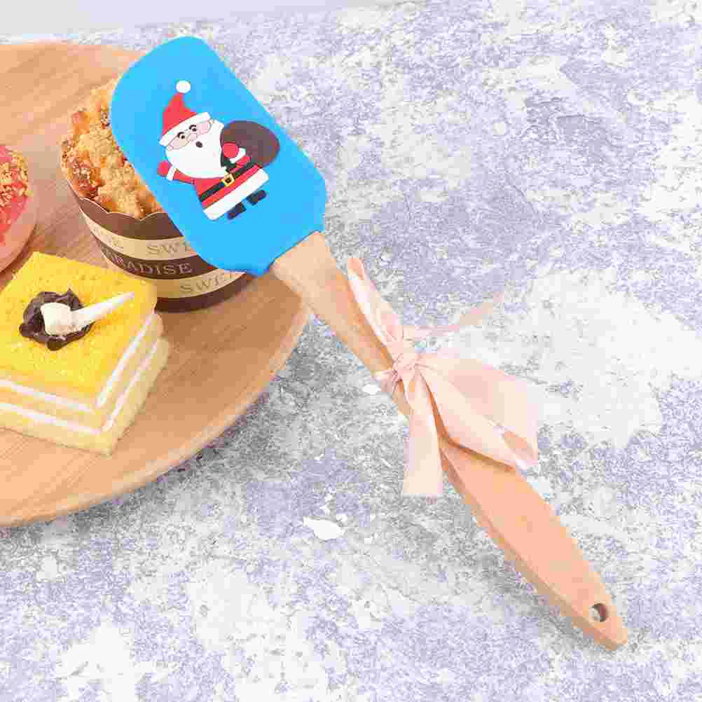 

Spatula Christmas Scrapercake Spatulas Cheese Silicone Spreader Mixing Holiday Baking Snowman Cookie Brush Decorating Pan Dish