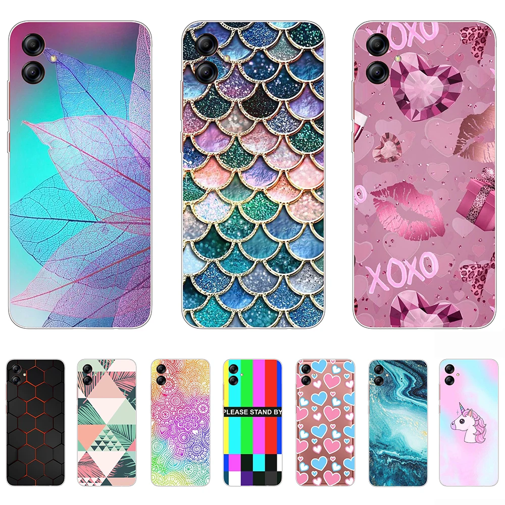 

for Samsung Galaxy A04e Case luxury Clear Silicon SM-A042F Shell Cases on GalaxyA04e shockproof Tpu Bumper 6.5inch dust-proof