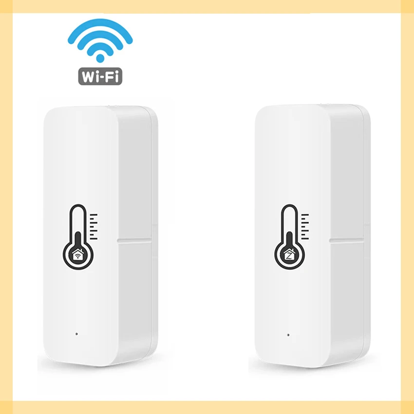 

WIFI Zigbee Temperature Humidity Sensor Indoor Hygrometer Thermometer Detector Smart Life Remote Control Alexa Google Home